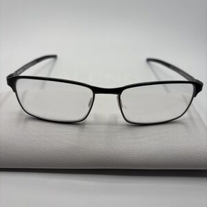 Denali Red Line Matte Gunmetal Rectangle  Eyeglasses Frame 54-17 145 #C105